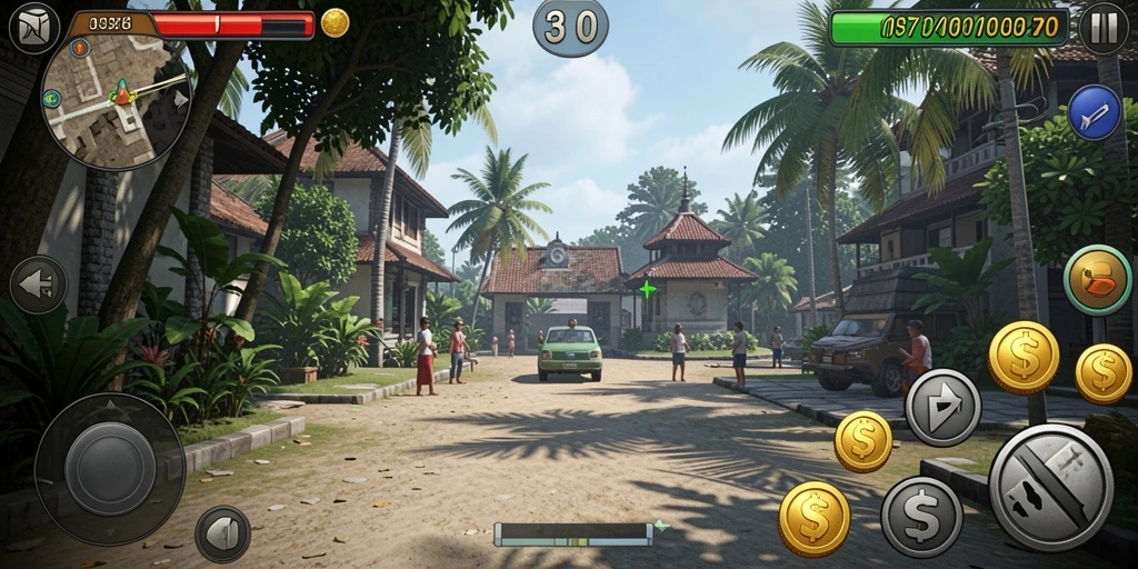 Tampilan grafis yang menawan dan penuh warna.