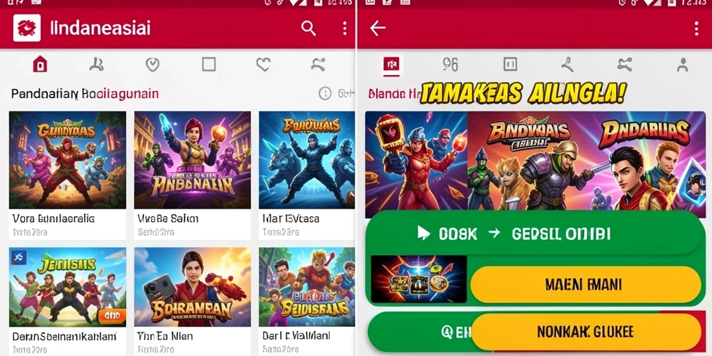 Tampilan antarmuka aplikasi yang modern dan sederhana.